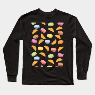 macaroon and croissant Long Sleeve T-Shirt